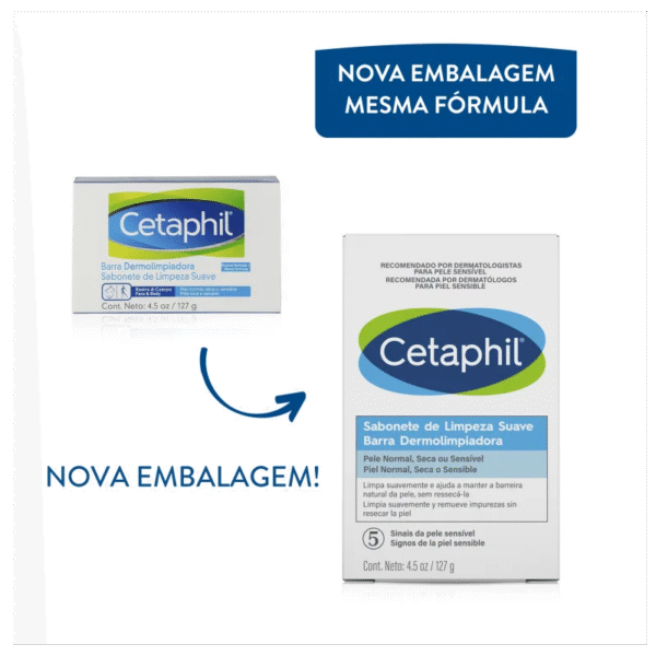 Cetaphil Limpeza Suave - Sabonete em Barra 127g - Imagem 2