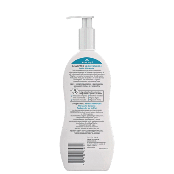 Cetaphil Pro AD Restoraderm - Loção Hidratante Hipoalergênica 295ml - Imagem 2