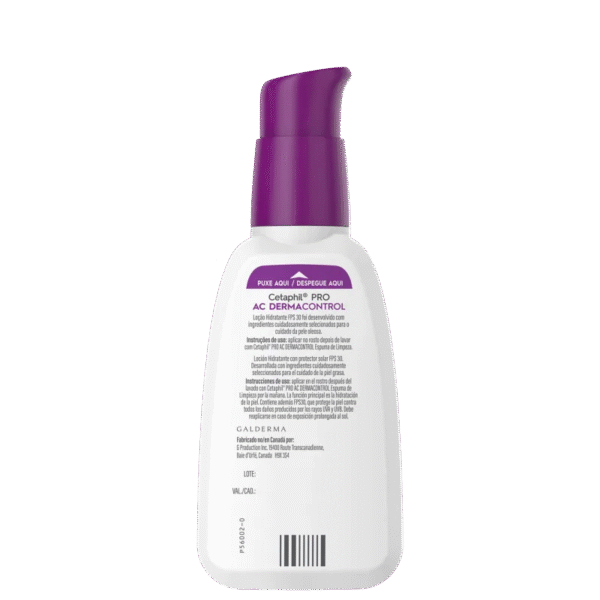 Cetaphil Pro AC Dermocontrol Pele Oleosa - Loção Hidratante Facial 118ml - Imagem 2